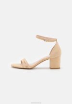 Z62T1366 Women Anna Field Leather Sandals Beige - Image 2