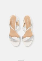 Z62T1367 Women Anna Field Leather Sandals White - Image 6