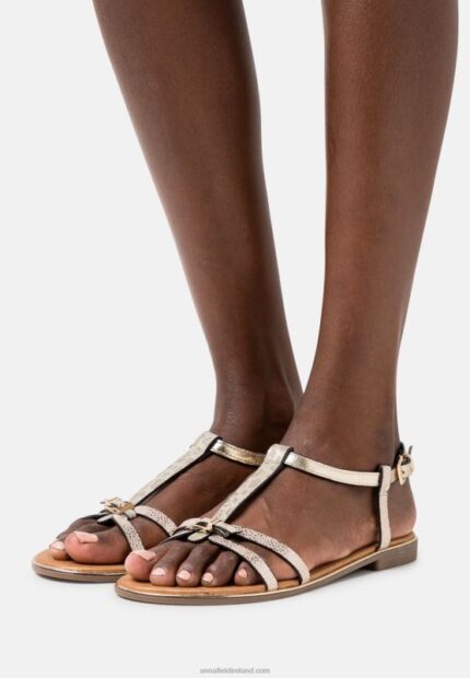 Z62T1377 Women Anna Field Sandals Gold