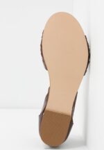 Z62T1389 Women Anna Field Leather Sandals Cognac - Image 9
