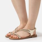 Z62T1391 Women Anna Field Sandals Gold