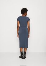Z62T139 Women Anna Field Jersey Dress Dark Blue - Image 3