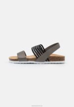 Z62T1406 Women Anna Field Sandals Gunmetal - Image 2