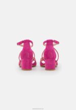 Z62T1408 Women Anna Field Leather Sandals Pink - Image 4