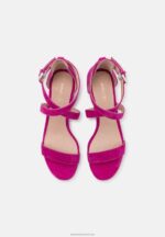 Z62T1416 Women Anna Field Leather Sandals Pink - Image 6
