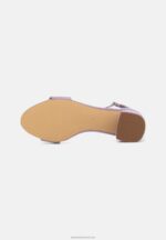 Z62T1421 Women Anna Field Leather Sandals Lilac - Image 4