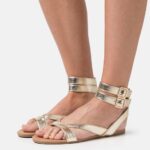 Z62T1424 Women Anna Field Sandals Gold