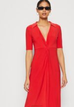 Z62T142 Women Anna Field Jersey Dress Red - Image 4