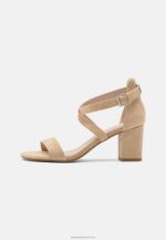 Z62T1433 Women Anna Field Leather Sandals Beige - Image 2