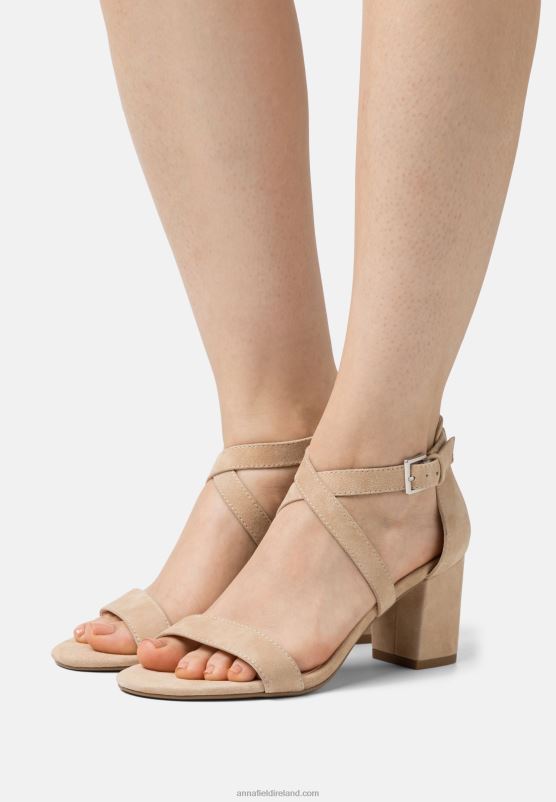 z62t1433_women_anna_field_leather_sandals_beige.jpg Z62T1433 Women Anna Field Leather Sandals Beige - Image 1