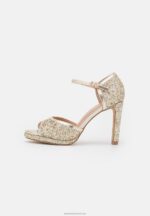 Z62T1442 Women Anna Field High Heeled Sandals Gold - Image 2