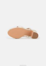 Z62T1444 Women Anna Field High Heeled Sandals Gold - Image 5