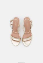 Z62T1444 Women Anna Field High Heeled Sandals Gold - Image 6