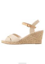 Z62T1449 Women Anna Field Wedge Sandals Beige - Image 2
