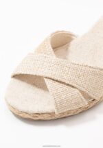 Z62T1449 Women Anna Field Wedge Sandals Beige - Image 3