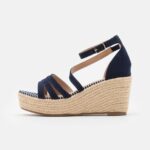 Z62T1453 Women Anna Field Platform Sandals Blue