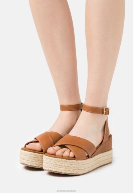 Z62T1454 Women Anna Field Espadrilles Cognac