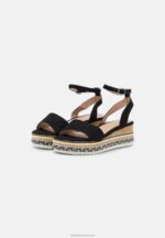 Z62T1462 Women Anna Field Platform Sandals Black - Image 3