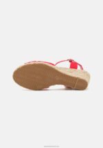 Z62T1468 Women Anna Field Wedge Sandals Red - Image 5