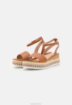 Z62T1471 Women Anna Field Platform Sandals Cognac - Image 3