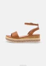 Z62T1474 Women Anna Field Platform Sandals Cognac - Image 2