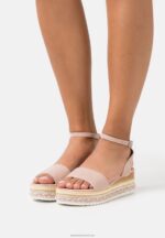 Z62T1477 Women Anna Field Platform Sandals Light Pink