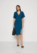 Z62T147 Women Anna Field Jersey Dress Blue - Image 2