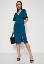 Z62T147 Women Anna Field Jersey Dress Blue - Image 4