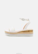 Z62T1489 Women Anna Field Platform Sandals White - Image 2