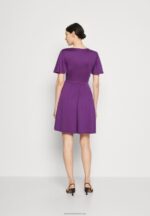 Z62T148 Women Anna Field Jersey Dress Purple - Image 3