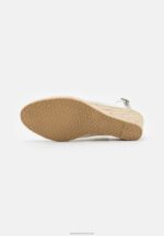 Z62T1492 Women Anna Field Wedge Sandals White - Image 5