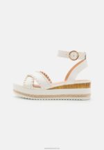 Z62T1493 Women Anna Field Platform Sandals White - Image 2