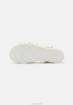 Z62T1493 Women Anna Field Platform Sandals White - Image 5