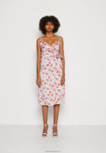 Z62T14 Women Anna Field Day Dress Pink/Red