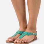Z62T1502 Women Anna Field T-Bar Sandals Turquoise