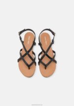 Z62T1506 Women Anna Field T-Bar Sandals Black - Image 6