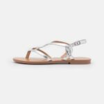 Z62T1507 Women Anna Field T-Bar Sandals Silver