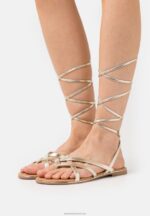 Z62T1509 Women Anna Field T-Bar Sandals Gold