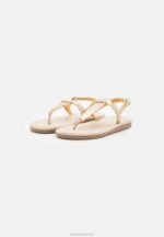 Z62T1518 Women Anna Field T-Bar Sandals Gold - Image 3