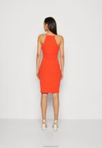 Z62T152 Women Anna Field Jersey Dress Red - Image 3