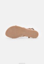 Z62T1536 Women Anna Field Leather T-Bar Sandals Cognac - Image 5