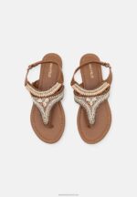 Z62T1540 Women Anna Field T-Bar Sandals Beige - Image 6