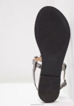 Z62T1542 Women Anna Field T-Bar Sandals Dark Gray - Image 6