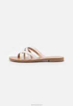 Z62T1544 Women Anna Field T-Bar Sandals White - Image 2