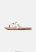 Z62T1546 Women Anna Field T-Bar Sandals Silver - Image 2