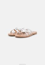 Z62T1546 Women Anna Field T-Bar Sandals Silver - Image 3