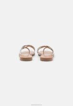 Z62T1546 Women Anna Field T-Bar Sandals Silver - Image 4