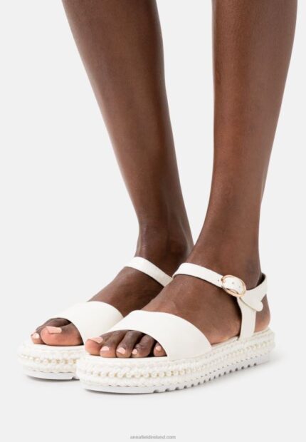 Z62T1551 Women Anna Field Platform Sandals White