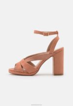 Z62T1553 Women Anna Field Platform Sandals Dark Rose - Image 2