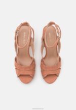 Z62T1553 Women Anna Field Platform Sandals Dark Rose - Image 6